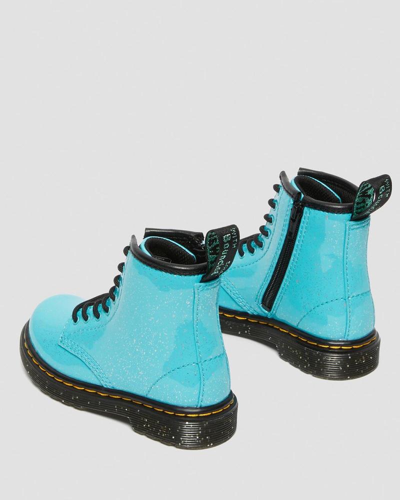 Turquoise Kids' Dr Martens Toddler 1460 Glitter Lace Up Boots | CA 693CTV